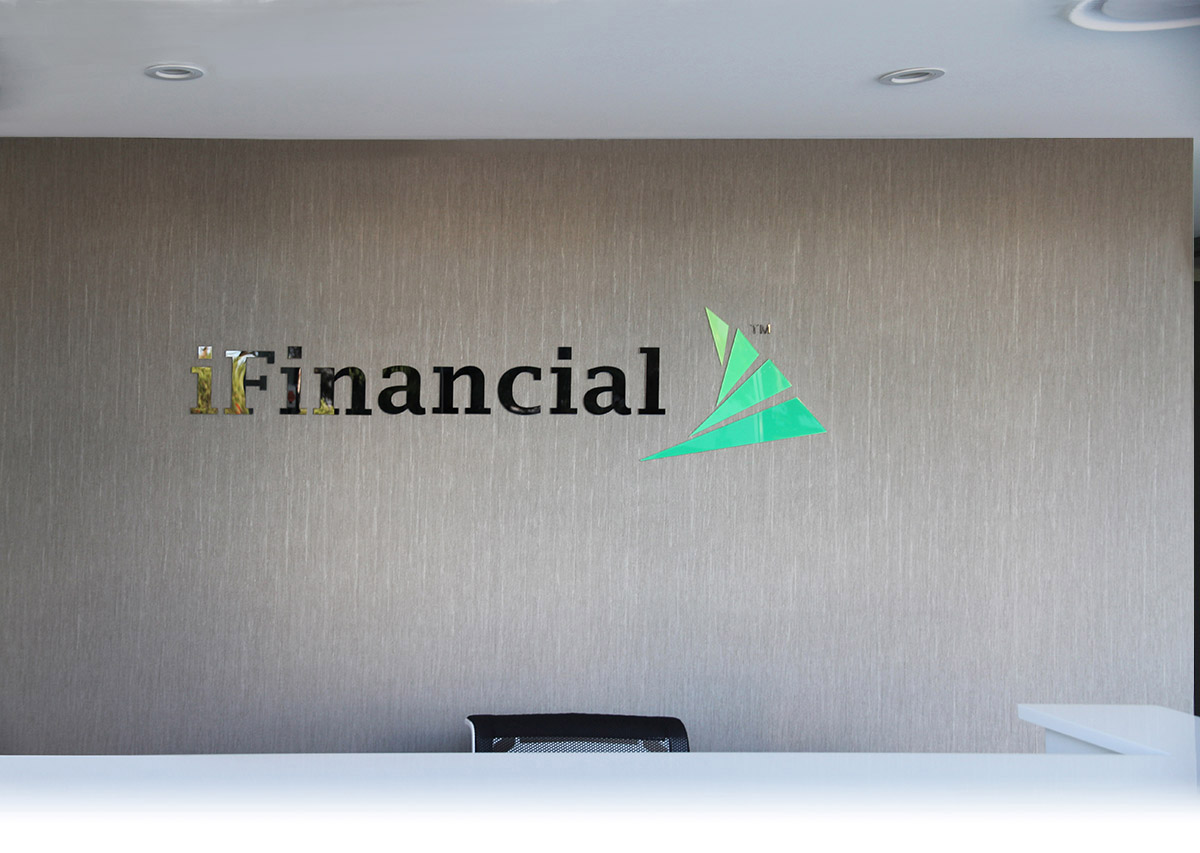 iFinancial receiption 3D logo