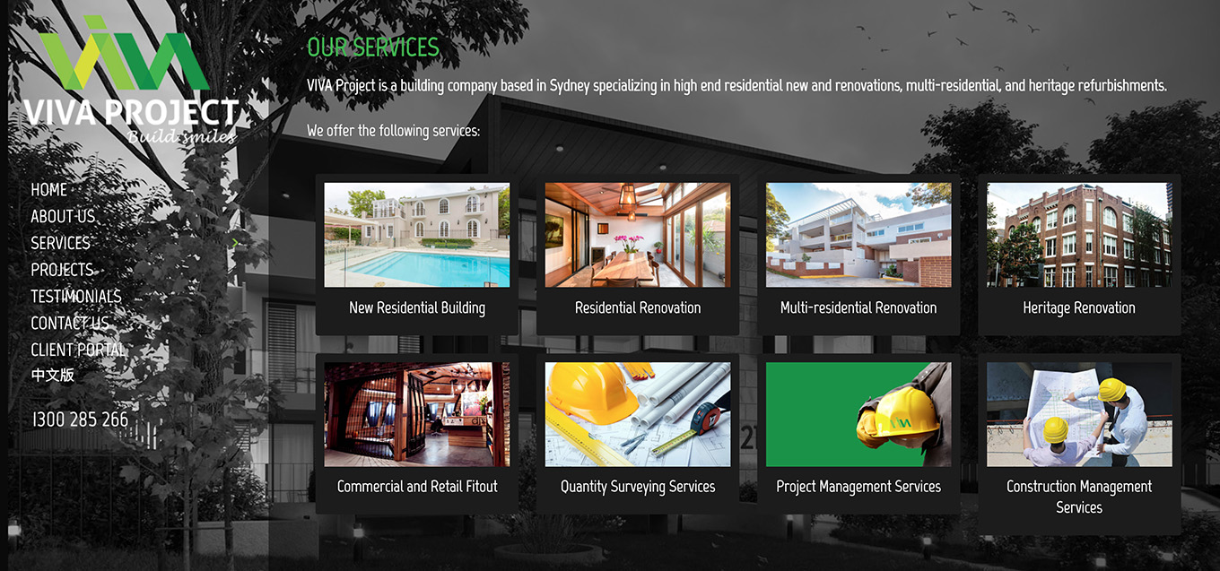 VIVA Project website design by FOX DESIGN Sydney